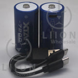 XTAR 1.5V C Size CLR 7200 USB-C 4350mAh 2.5A Button Top - In Box