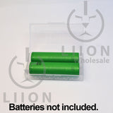 18650 liionwholesale branded case - open with batteries