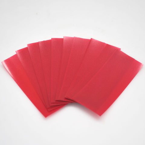 18650 PVC Heat Shrink Wraps - 10 pack - Transparent Red