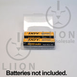LiionWholesale Battery Case for two 20700 or 21700 batteries