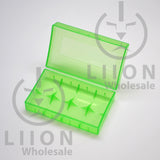 20700 battery case - green open