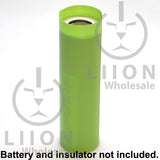 21700 PVC Heat Shrink Wraps - Green on battery