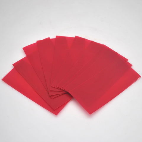 21700 PVC Heat Shrink Wraps - 10 pack - Transparent Red