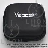 Vapcell IFR26650 55A/75A Flat Top 2600mAh Battery - Vapcell Case