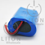 2S1P 7.4V 3500mAh 18650 Battery with Wires and Connector - LG MJ1 cell inside - Positive