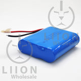 3S1P 11.1V 3500mAh 18650 Battery with Wires and Connector - LG MJ1 cell inside - Negative