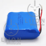 3S1P 11.1V 3500mAh 18650 Battery with Wires and Connector - LG MJ1 cell inside - Positive