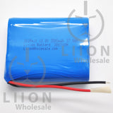 3S1P 11.1V 3500mAh 18650 Battery with Wires and Connector - LG MJ1 cell inside - Side