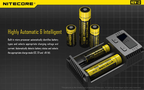 Nitecore New I2 2 Bay Li-ion Battery Charger Liion Wholesale Batteries Nitecore New I2 2 Bay Li-ion Battery Charger Liion Wholesale Batteries