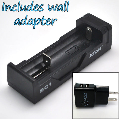XTAR SC1 Fast Charging Battery Charger - Wholesale Discount Liion Wholesale Batteries XTAR SC1 Fast Charging Battery Charger - Wholesale Discount Liion Wholesale Batteries