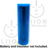 18650 PVC Heat Shrink Wraps - 10 pack - Transparent Blue