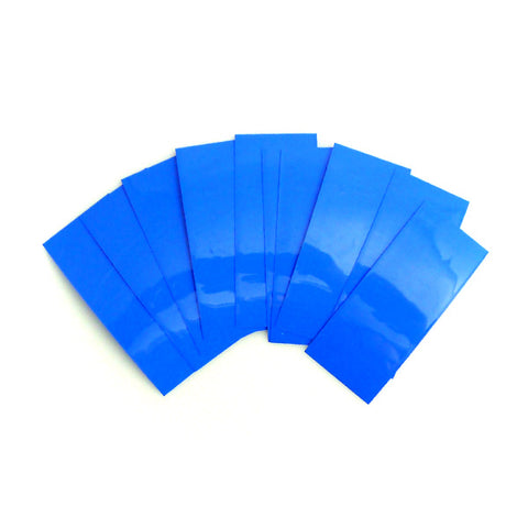 18650 PVC Heat Shrink Wraps - 10 pack - Bright Blue