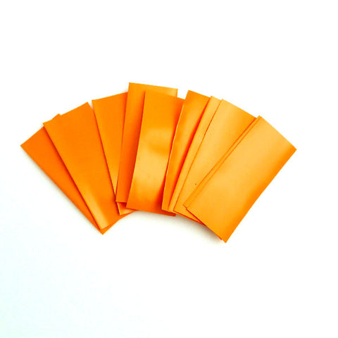 18650 PVC Heat Shrink Wraps - 10 pack - Orange