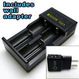 Enook X2A Battery Charger - With Wall Adapter option