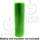 Transparent Green battery wrap on battery side view