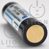Protected 2600mAh 10A 18650 Button Top Battery - Negative