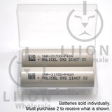 Molicel/NPE INR-21700-P42A 45A 4200mAh Flat Top 21700 Battery - Authorized Distributor - Case