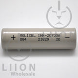 Molicel/NPE INR-20700A 35A 3000mAh Flat Top 20700 Battery - Side
