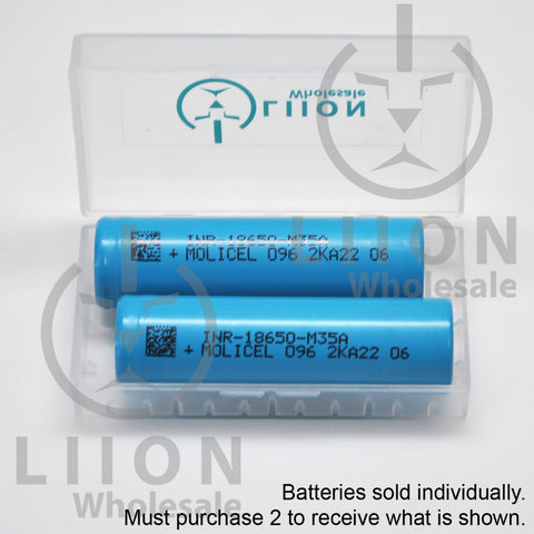 Molicel/NPE INR-18650-M35A 10A 3500mAh Flat Top 18650 Battery - Author –  Liion Wholesale Batteries