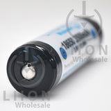 Protected 3500mAh 10A 18650 Button Top Battery (Panasonic/Sanyo NCR18650GA cell inside) - Wholesale Discount