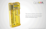 Nitecore Q2 2-bay Lithium Ion Battery Charger - Yellow
