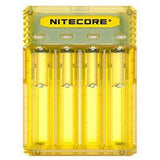 Nitecore Q4 4-bay Digital Lithium Ion Battery Charger - Yellow
