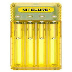 Nitecore Q4 4-bay Digital Lithium Ion Battery Charger - Yellow