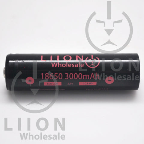BUTTON Top 15A 3000mAh 18650 Battery (Samsung INR18650-30Q inside
