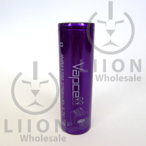 Vapcell 21700 24A Flat Top 3750mAh Battery - Genuine Liion Wholesale Batteries Vapcell 21700 24A Flat Top 3750mAh Battery - Genuine Liion Wholesale Batteries