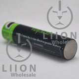 Protected Vapcell P1054A 10440 1.5A Button Top 540mah USB Battery - negative
