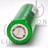 Vapcell 20700 Green/White 30A Flat Top 3500mAh Battery - Positive