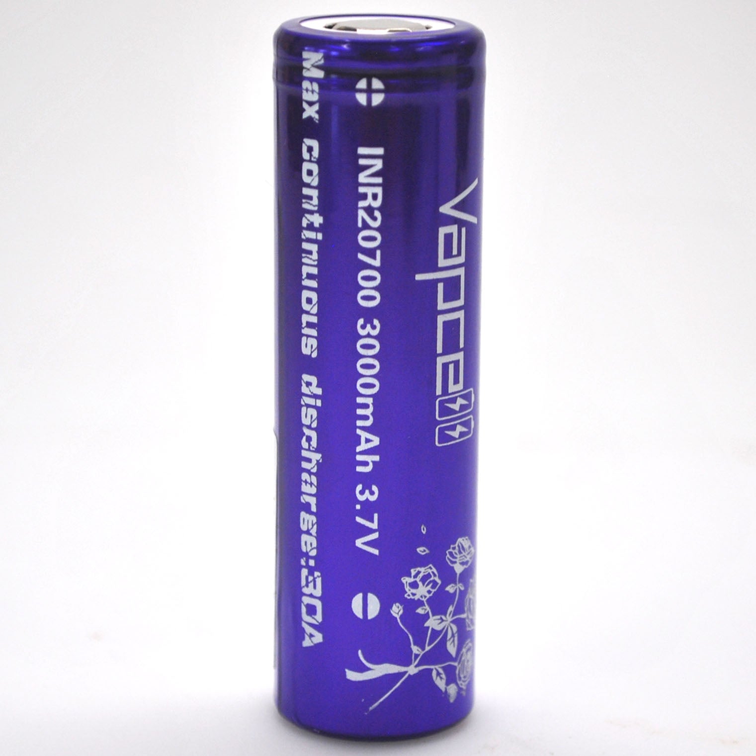 20700 vape battery Vapcell 20700 Purple 30A Flat Top 3000mAh Battery - Genuine