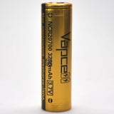 Vapcell 20700 Gold/Black 30A Flat Top 3200mAh Battery