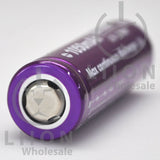 Vapcell L10 14500 Purple/White 3A Flat Top 1050mAh Battery - Positive