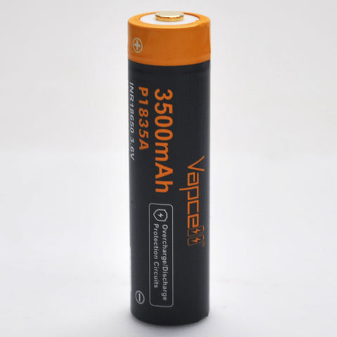 Protected Vapcell P1835A 18650 10A Button Top 3500mah USB Battery