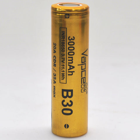 Vapcell B30 18650 20A/35A Flat Top 3000mAh Battery