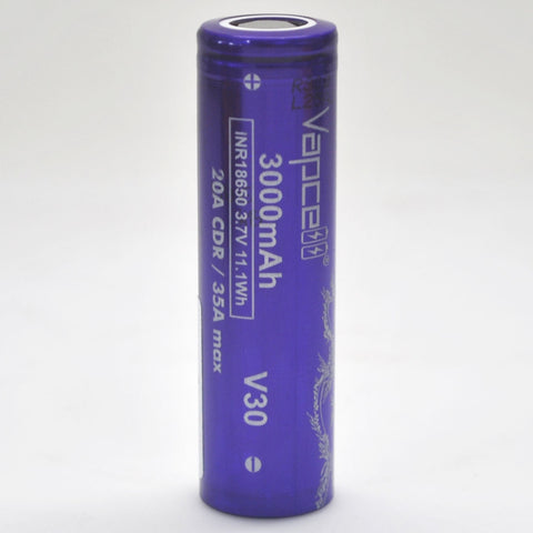 Vapcell V30 18650 20A 3000mAh Flat Top Battery - Genuine – Liion Wholesale  Batteries