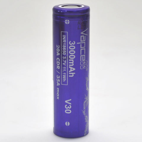 Vapcell V30 18650 20A 3000mAh Flat Top Battery - Genuine Liion Wholesale Batteries Vapcell V30 18650 20A 3000mAh Flat Top Battery - Genuine Liion Wholesale Batteries