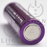 Vapcell H10 14500 Purple/White 10A Flat Top 1000mAh Battery - Negative