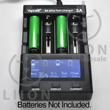 Vapcell S4 Plus Battery Charger - Batteries on Charger